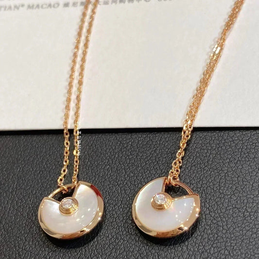 CARTIER AMULETTE ROSE GOLD MOP NECKLACE
