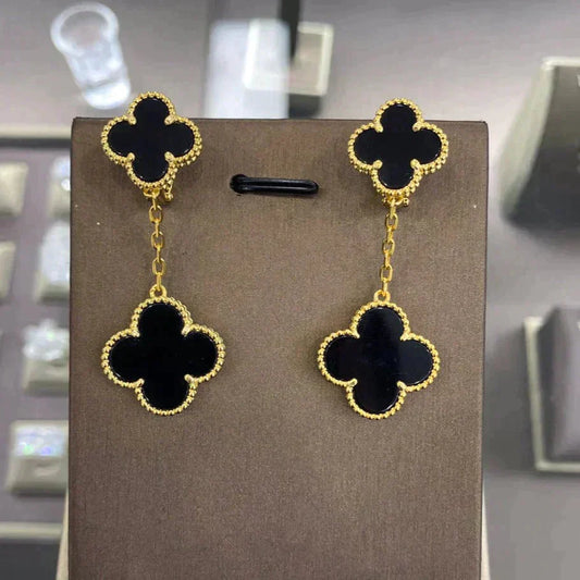 VCA CLOVER 2 MOTIFS EARRINGS (MULTIPLE CHOICESC