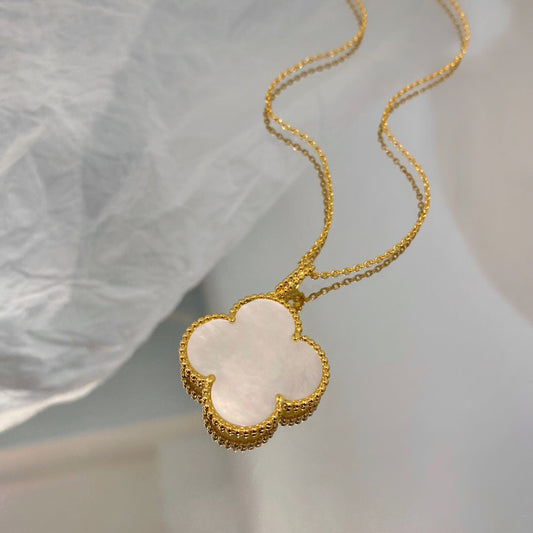 VCA CLOVER 25MM MOP LARGE PENDANT NECKLACE
