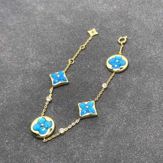 LOUIS VUITTON STAR AND SUN TURQUOISE 4 MOTIFS 3 DIAMONDS