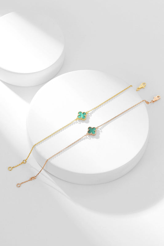 VCA CLOVER BRACELET MALACHITE 1 MOTIF