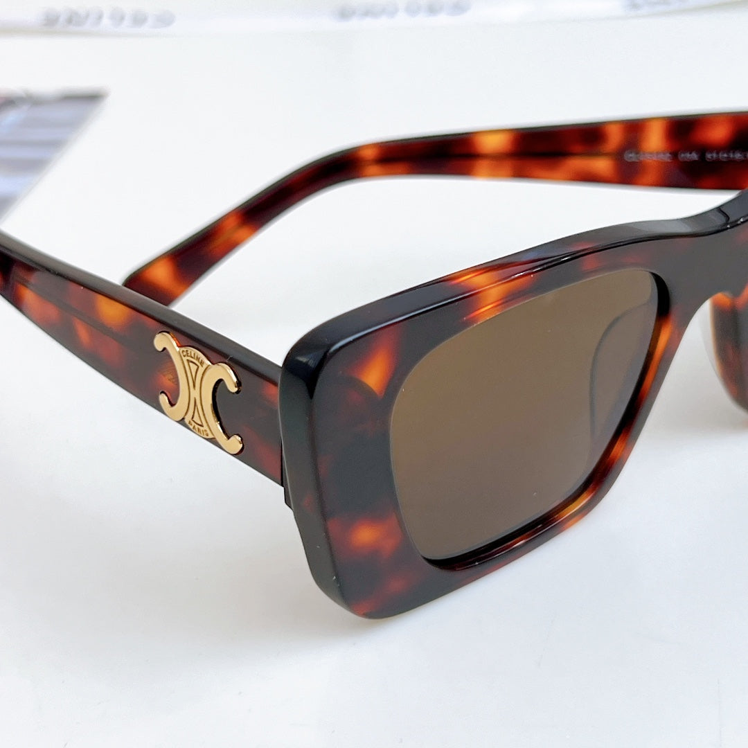 CELINE TRIOMPHE SQUARE SUNGLASSES CL4S492 IN ACETATE