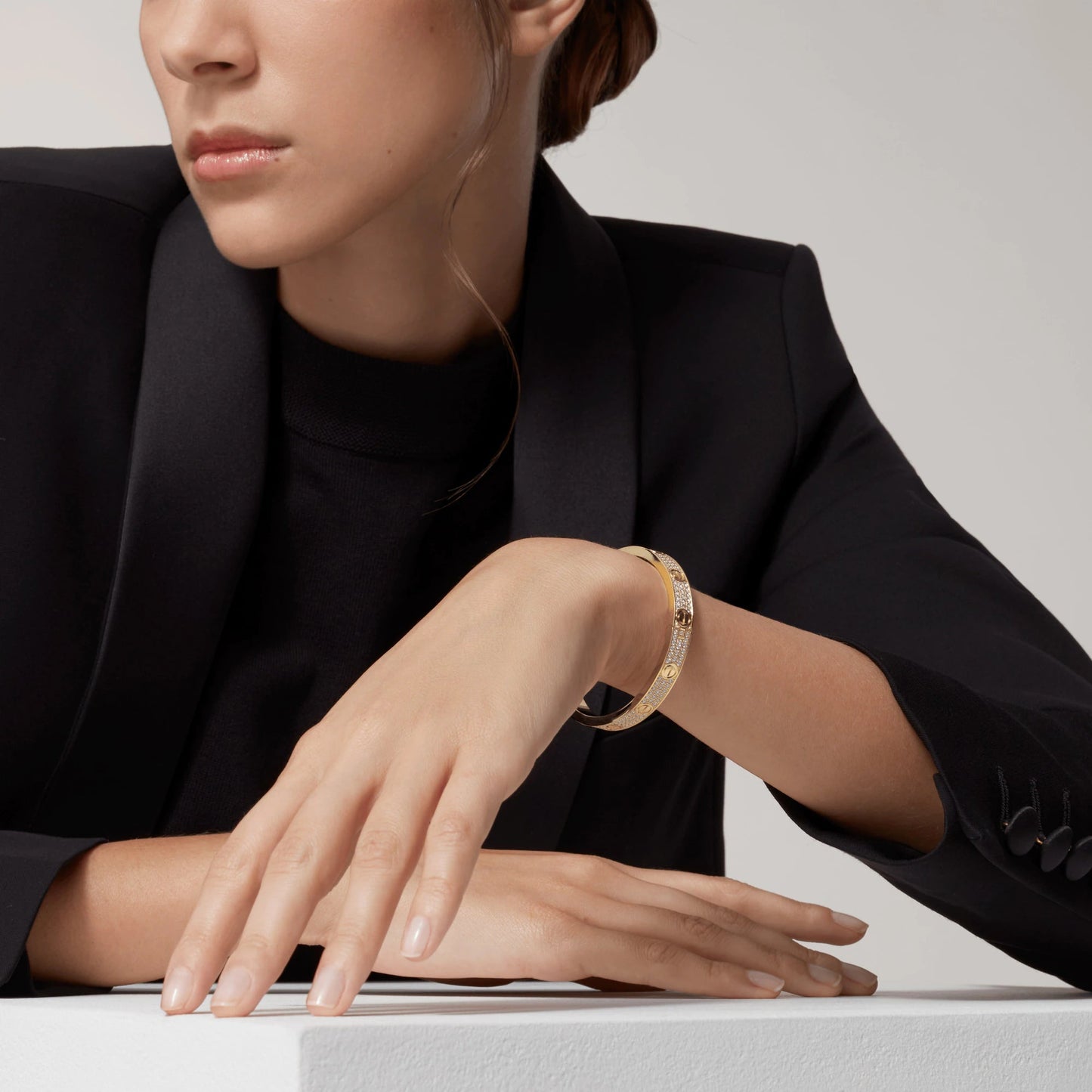 CARTIER LOVE BRACELET 6.1MM DIAMOND-PAVED