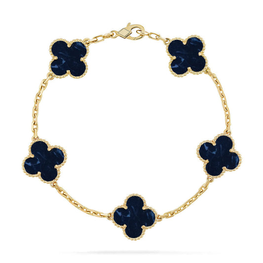 VCA CLOVER 5 MOTIF PIETERSITE BRACELET COLLECTION