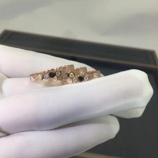 CHAUMET BEE LOVE RING PINK GOLD DIAMOND