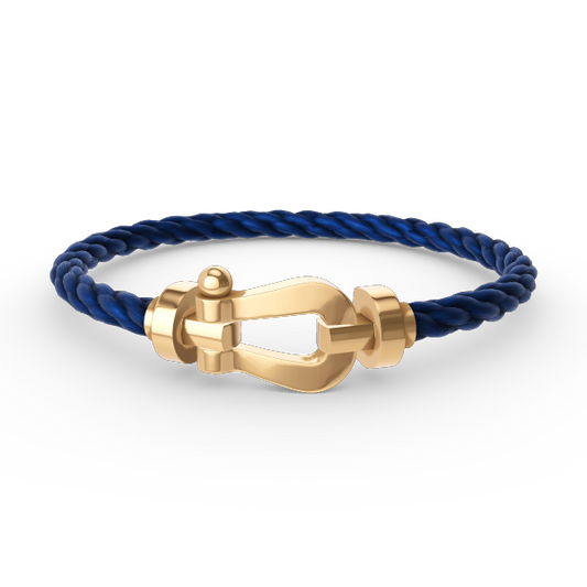 FRED FORCE LARGE HORSESHOE NO DIAMOND BRACELET GOLD