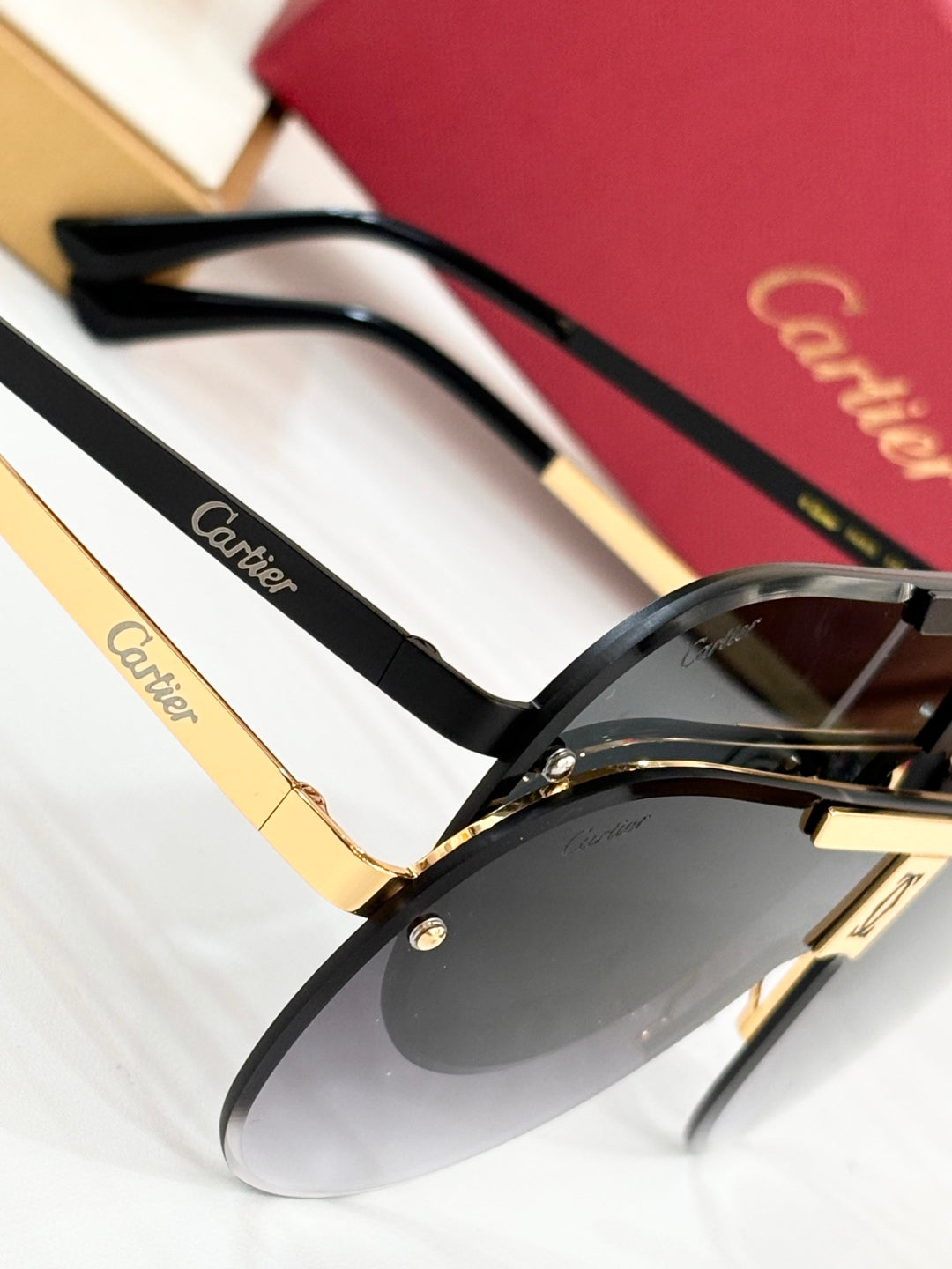 CARTIER SIGNATURE AVIATOR FRAME SUNGLASSES 524543 IN METAL