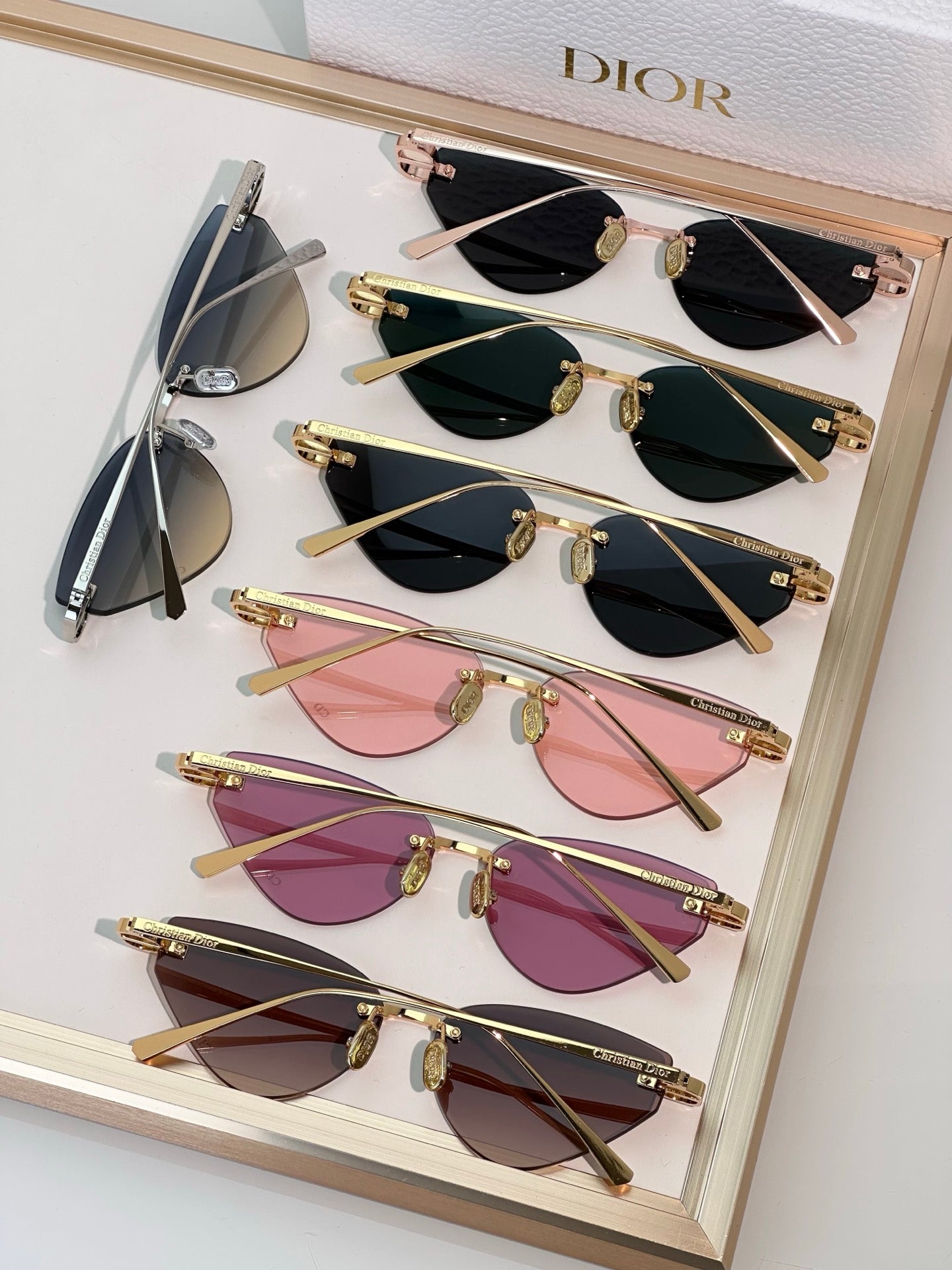 DIOR MONTAIGNE SUNGLASSES CB5U IN METAL