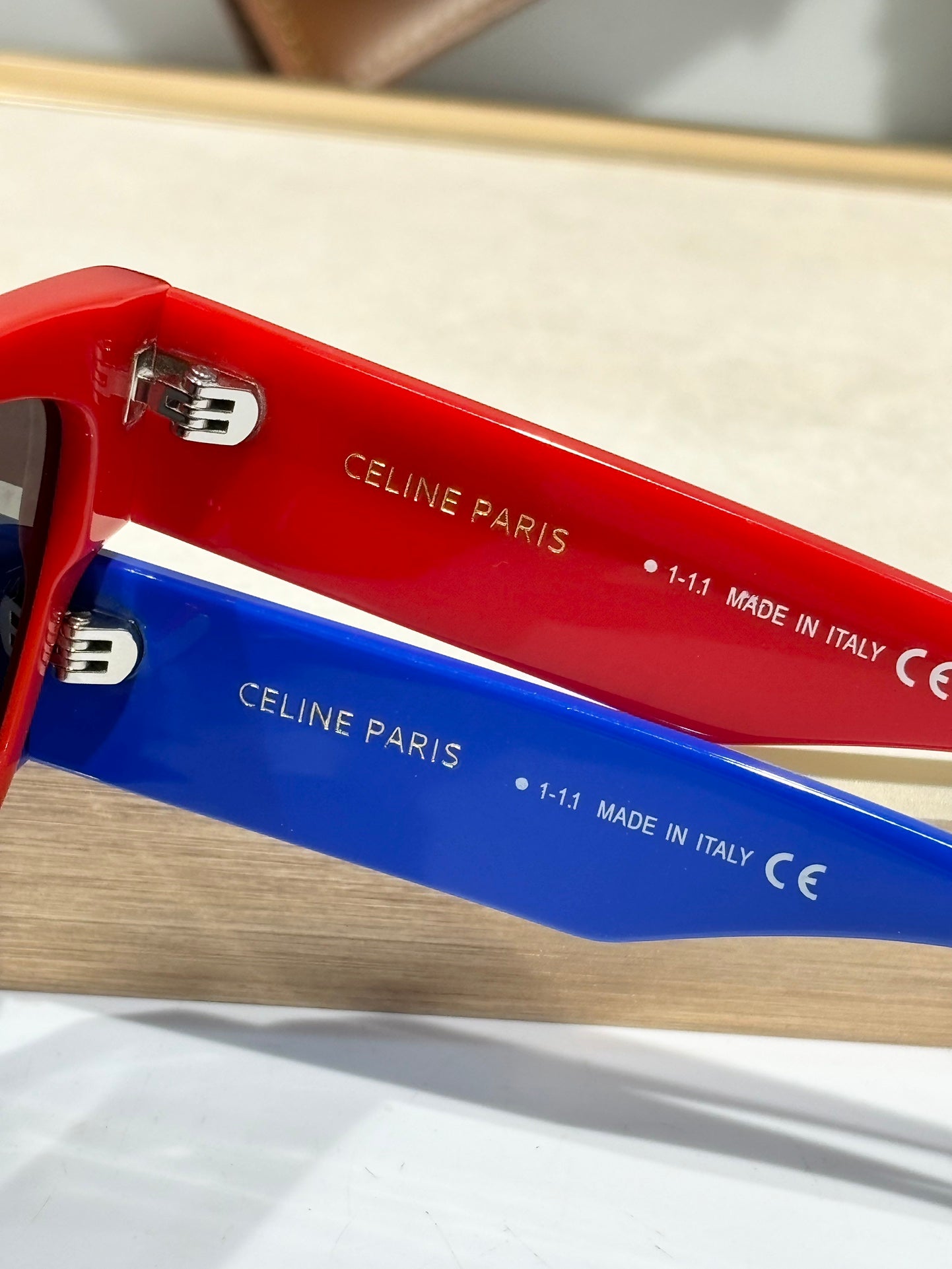 CELINE TRIOMPHE SUNGLASSES CL40197 IN PINK ACETATE