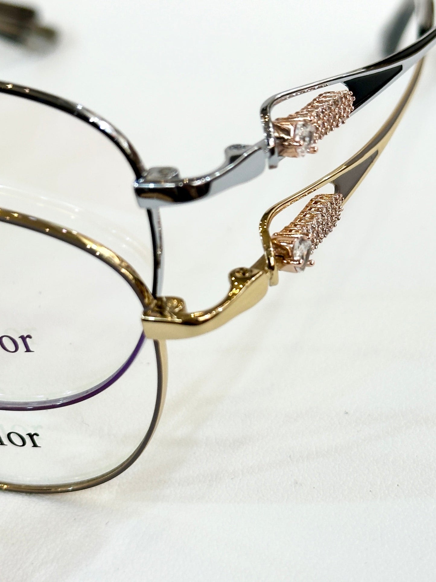DIOR MONTAIGNE SUNGLASSES CD 0269/S IN TITANE EMBELLISHES STONES