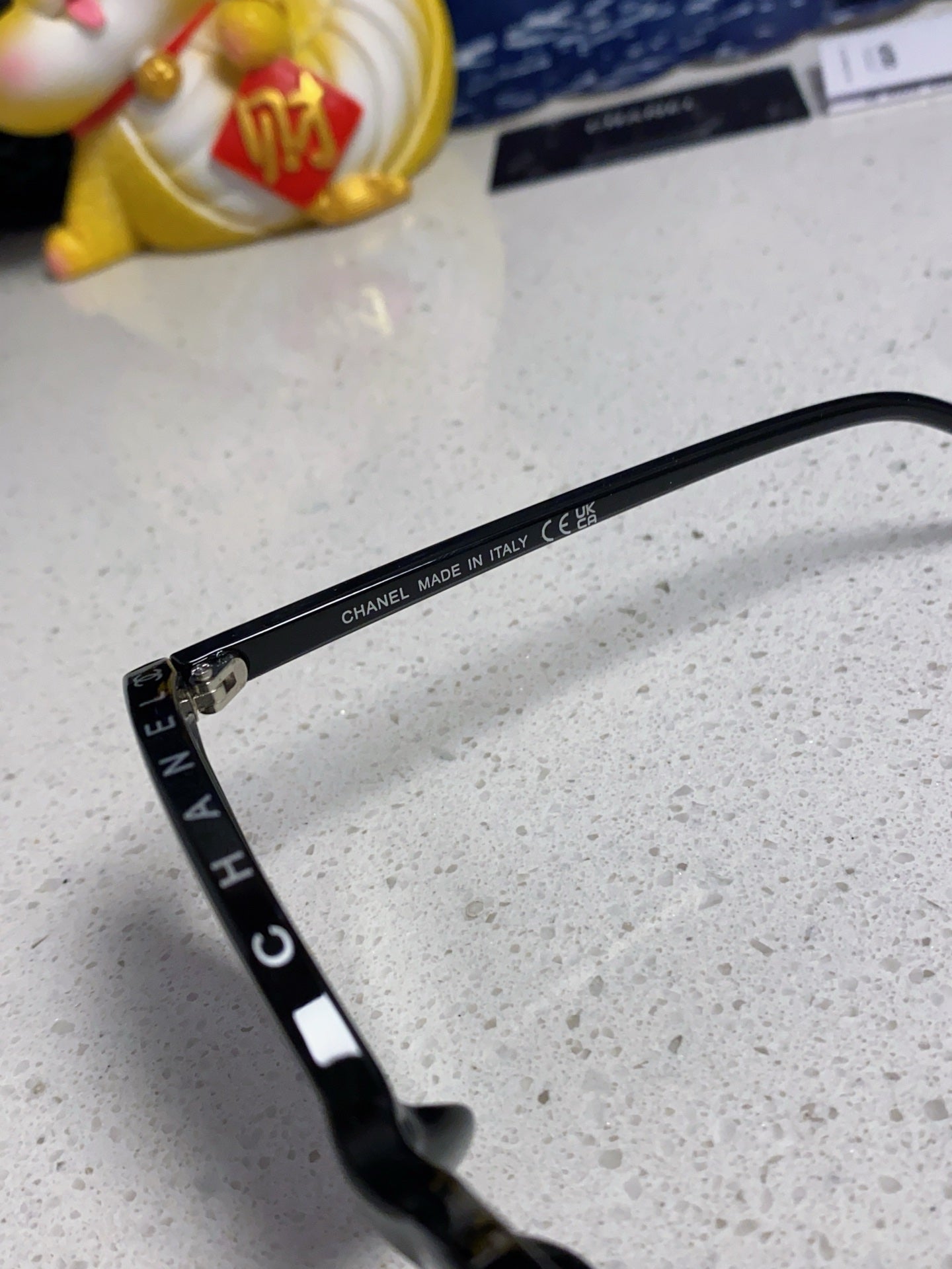 CHANEL CAT EYE SUNGLASSES CH3393 IN BLACK ACETATE BLACK LENSES