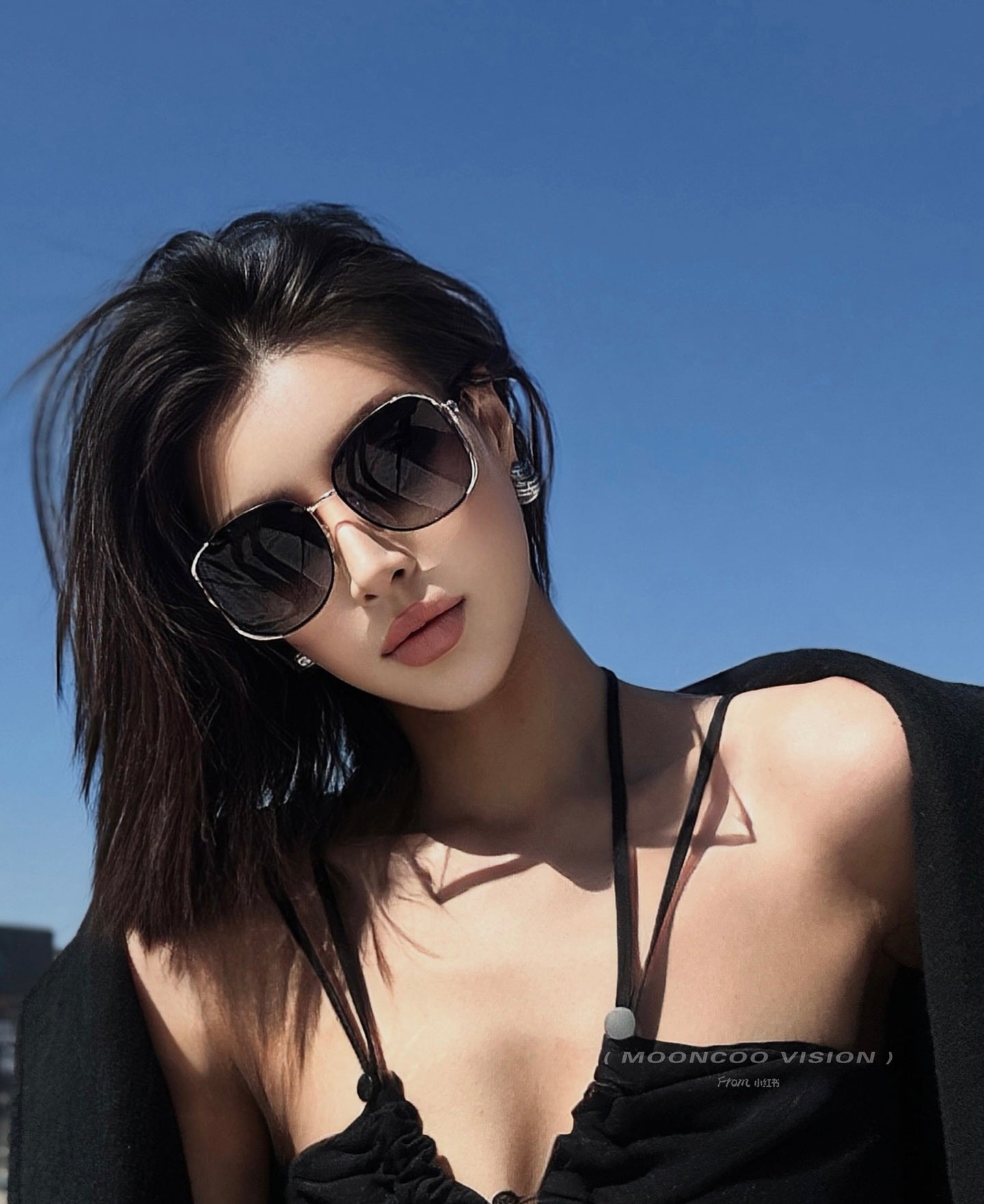 MIU MIU RUNWAY CAT EYE SUNGLASSES M8321 IN ACETATE