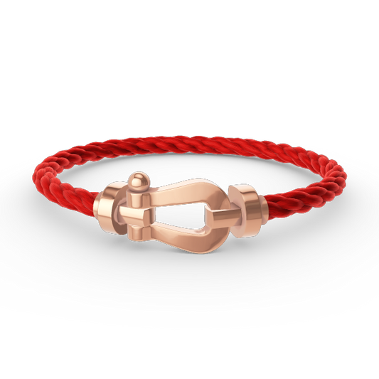 FRED FORCE LARGE HORSESHOE NO DIAMOND BRACELET ROSE GOLD