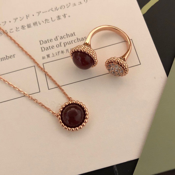 VCA PERLEE COULEURS DIAMOND ROSE GOLD BETWEEN THE FINGER RING