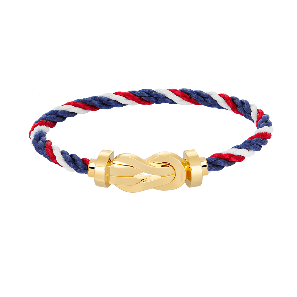 FRED CHANCE LARGE 8 FIGURE BUCKLE NO DIAMOND BRACELET GOLD