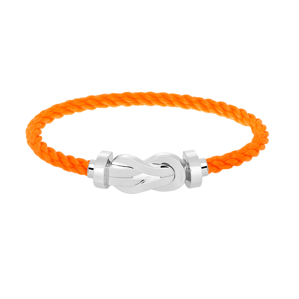 FRED CHANCE LARGE 8 FIGURE BUCKLE NO DIAMOND BRACELET SILVER