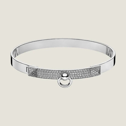 18K Collier De Chien Diamond Hermes Bracelet
