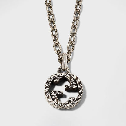 Double Gucci Interlocking Gucci Pendant Necklace