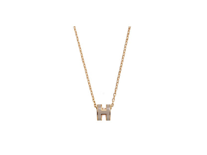18K Mini Pop Hermes Grey Necklace