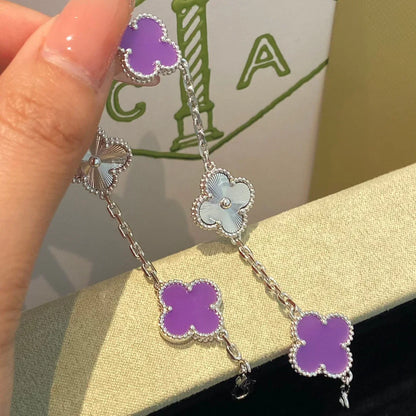 VCA CLOVER 5 MOTIF VIOLET BRACELET COLLECTION