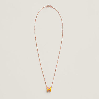 18K Mini Pop Hermes Yellow Necklace