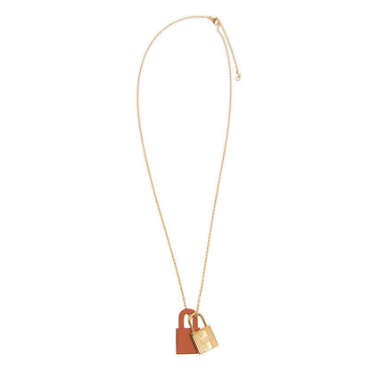 18K O'Kelly Orange Pendant Hermes Necklace