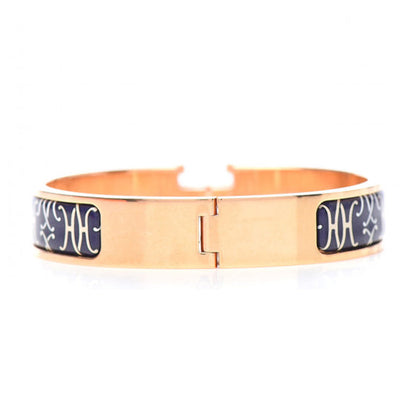 18K Clic Hermes H Lift Black Bracelet