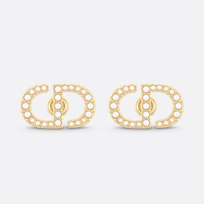 18K Petit Dior Stud Earrings