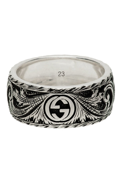 Double Gucci Feline Head Ring