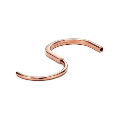 18K Tiffany Lock Bangle Bracelet