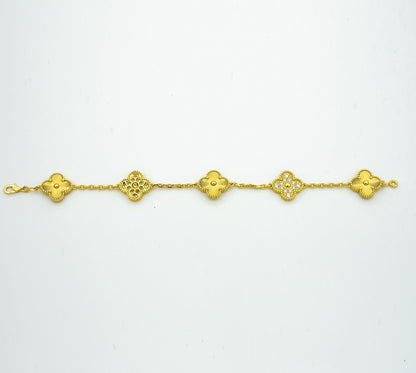 VCA CLOVER 5 MOTIF LASER BRACELET COLLECTION