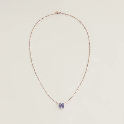 18K Mini Pop Hermes Purple Necklace
