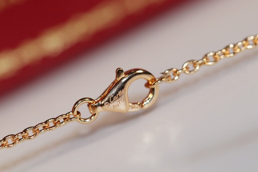 CARTIER LOVE NECKLACE PINK GOLD AND SILVER