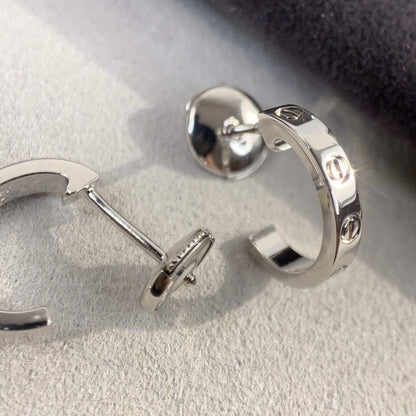 CARTIER LOVE EARRINGS 2.65MM SILVER