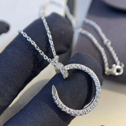 CARTIER JUSTE NECKLACE SILVER DIAMONDS