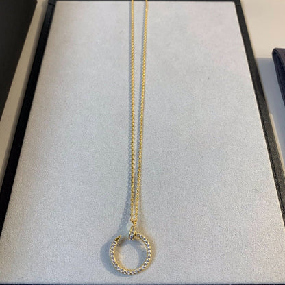 CARTIER JUSTE NECKLACE GOLD DIAMONDS