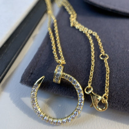 CARTIER JUSTE NECKLACE GOLD DIAMONDS