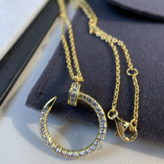 CARTIER JUSTE NECKLACE GOLD DIAMONDS