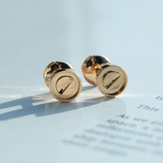 CARTIER LOVE EARRINGS PINK GOLD 10MM
