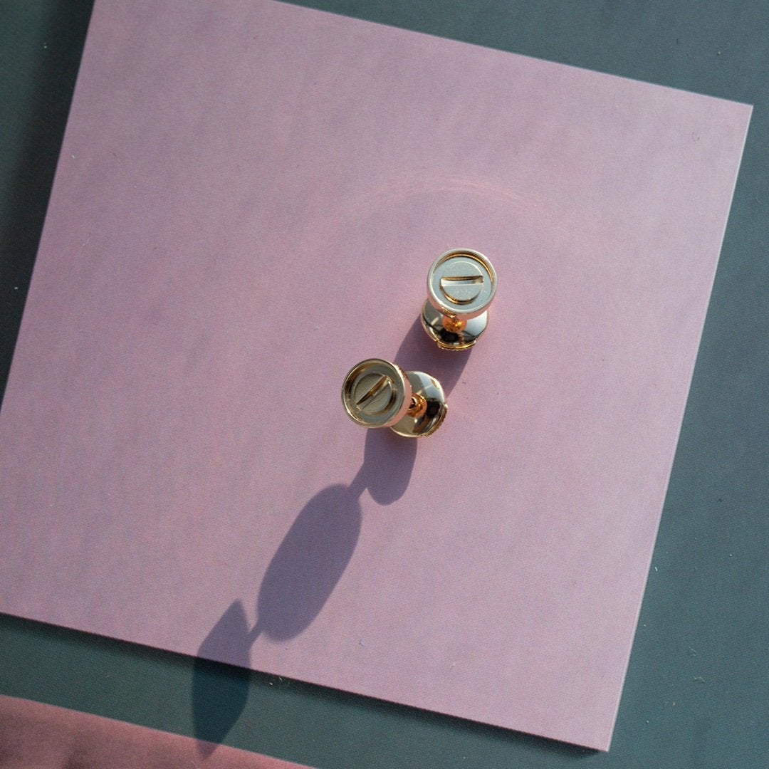 CARTIER LOVE EARRINGS PINK GOLD 10MM