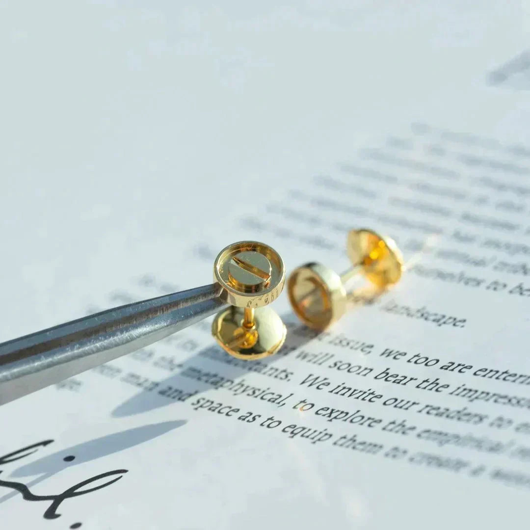 CARTIER LOVE EARRINGS GOLD 10MM