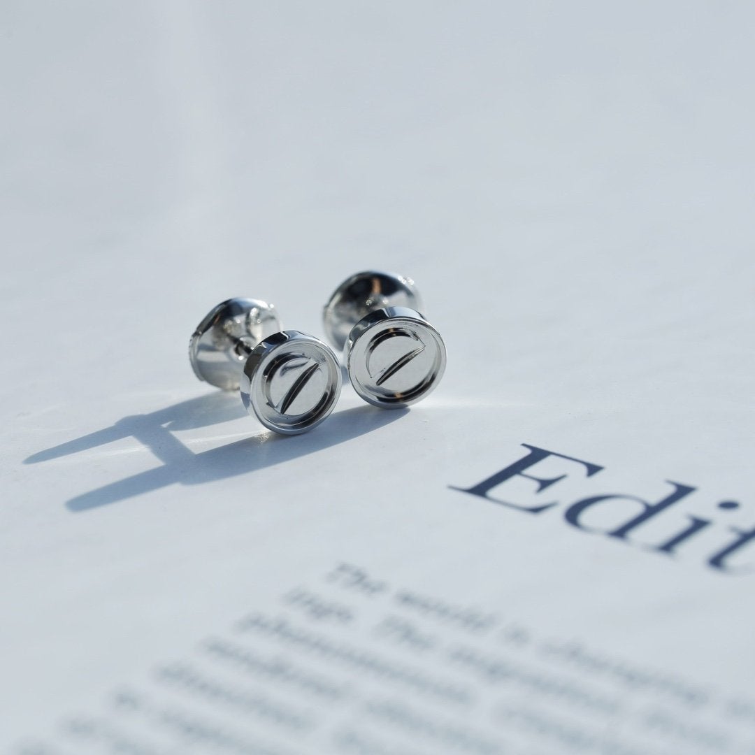 CARTIER LOVE EARRINGS SILVER 10MM