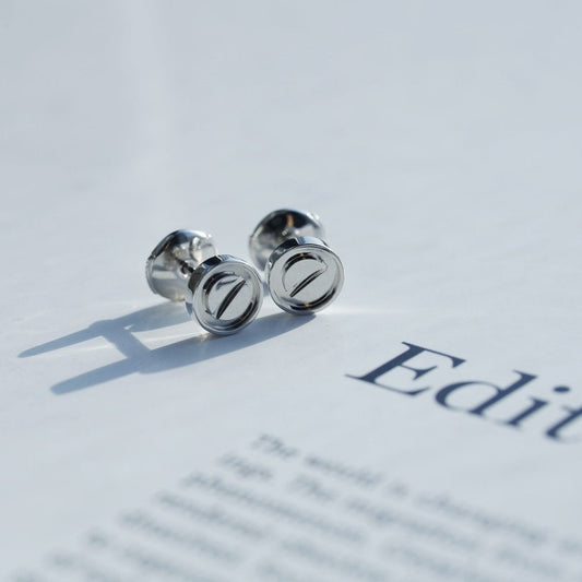 CARTIER LOVE EARRINGS SILVER 10MM