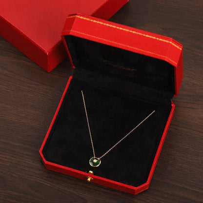 CARTIER AMULETTE GOLD MALACHITE NECKLACE
