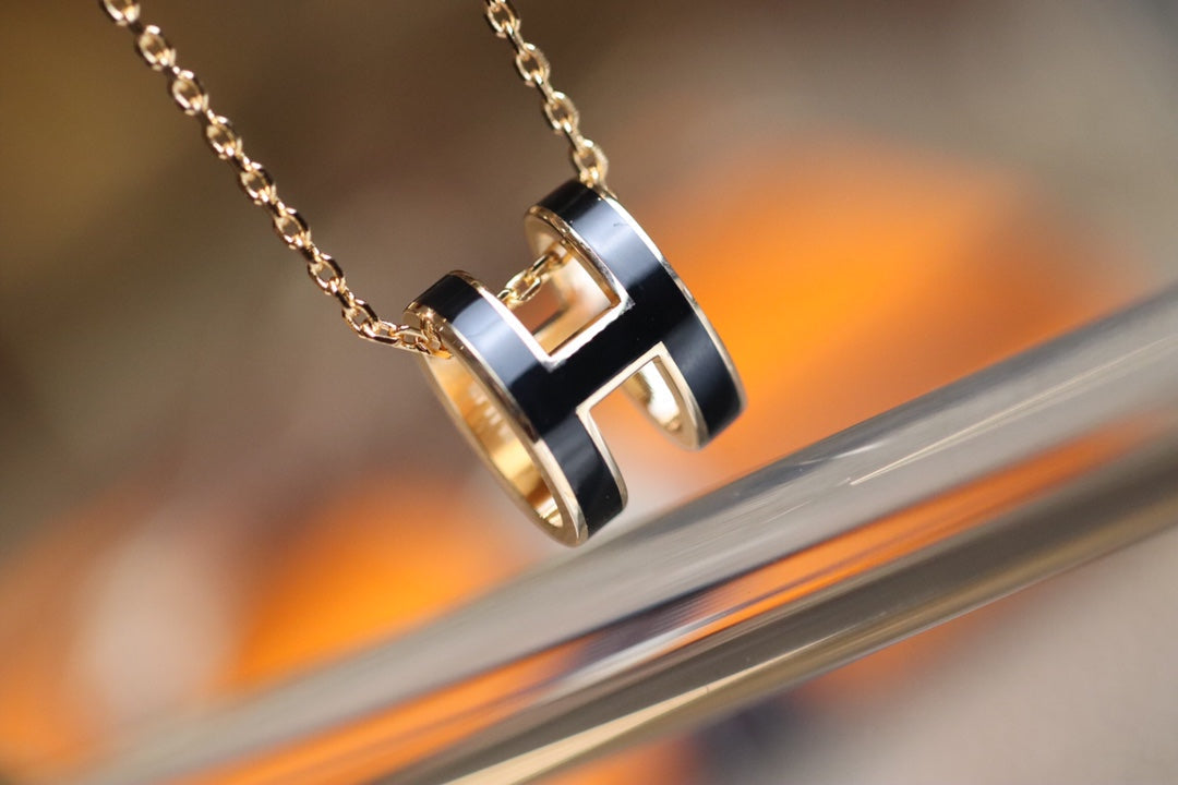 HERMES POP H PEDANT PINK GOLD