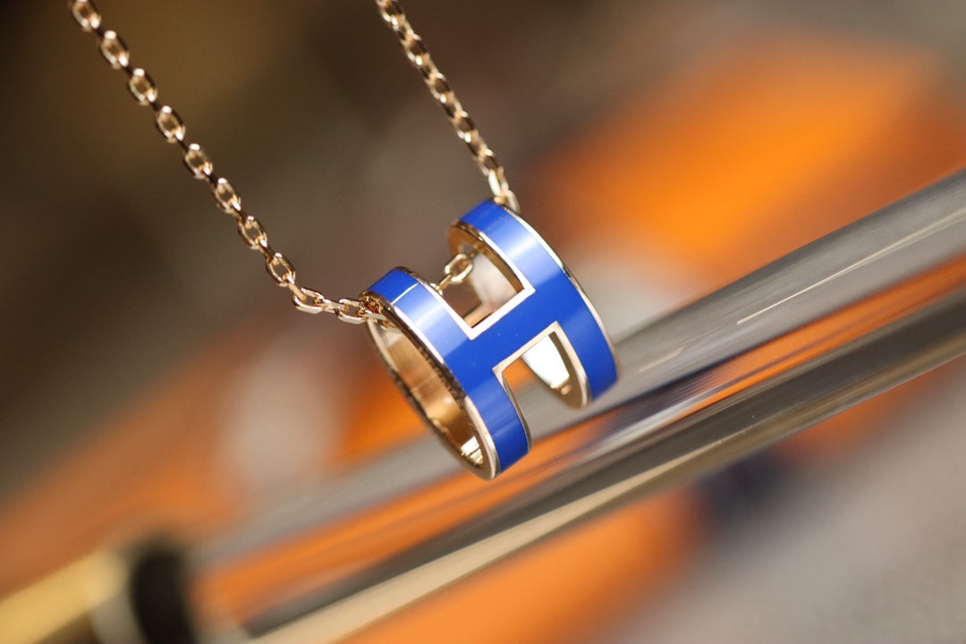 HERMES POP H PEDANT PINK GOLD