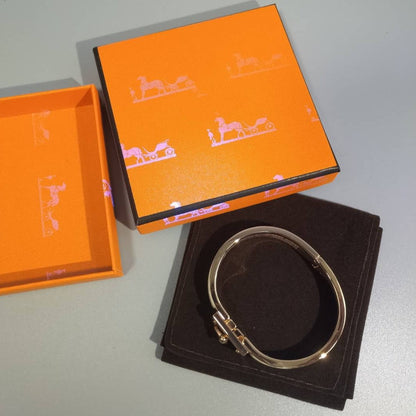 HERMES H GREY BRACELET