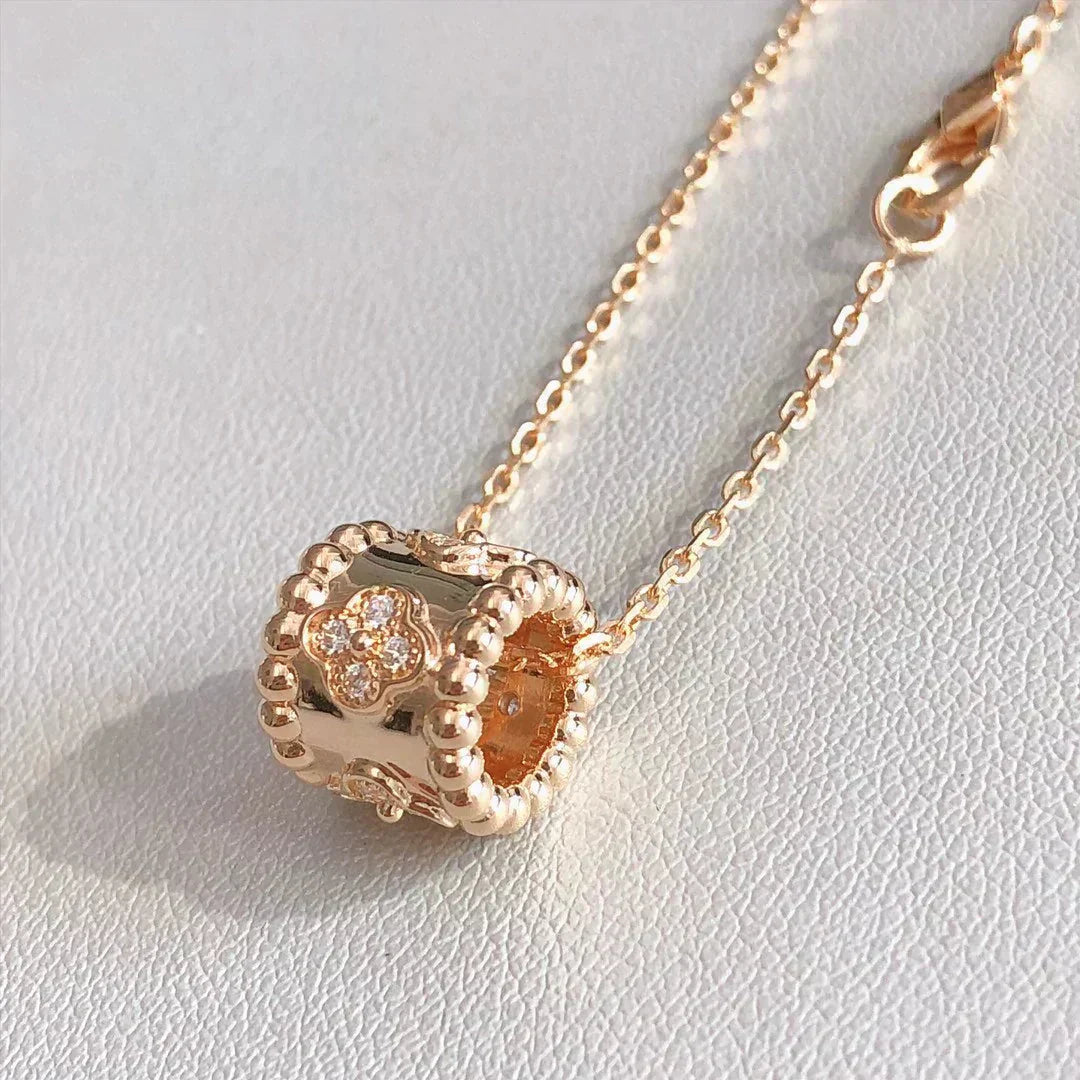 VCA PERLEE PEDANT NECKLACE GOLD / ROSE GOLD