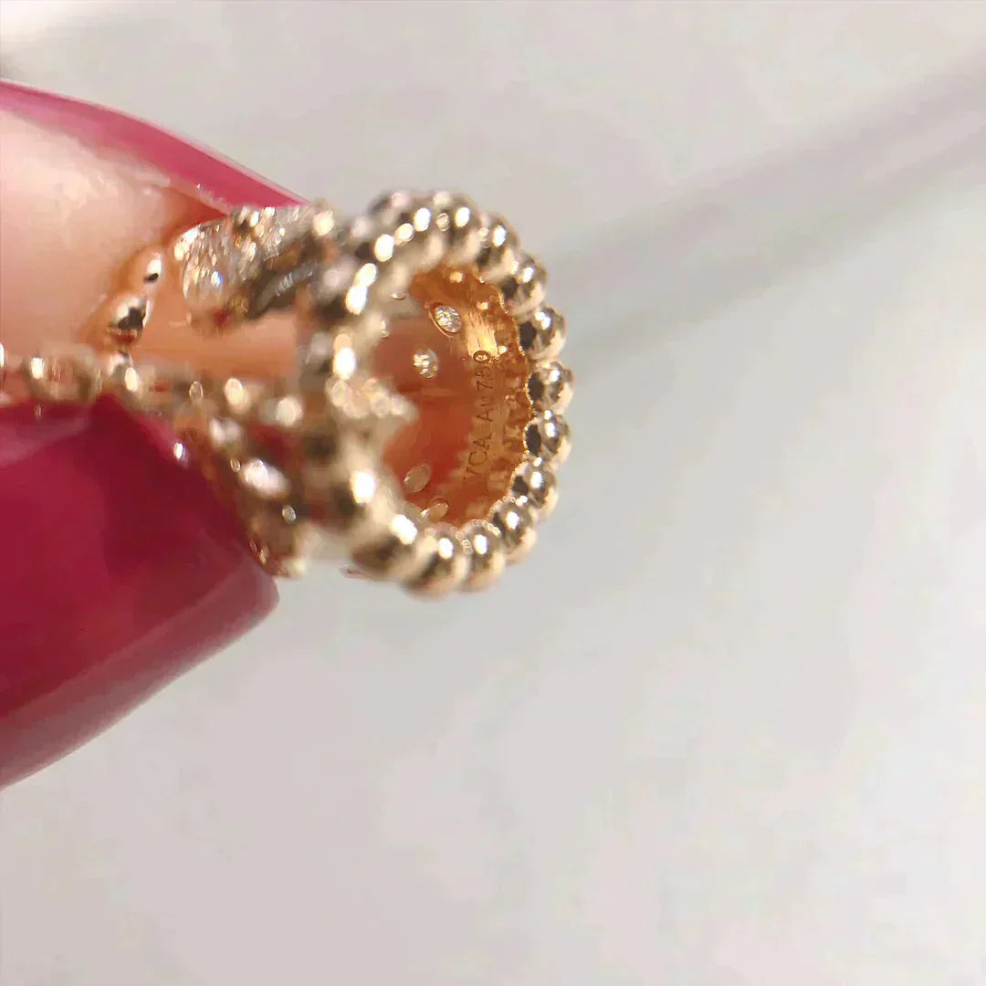 VCA PERLEE PEDANT NECKLACE GOLD / ROSE GOLD