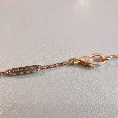 VCA PERLEE PEDANT NECKLACE GOLD / ROSE GOLD